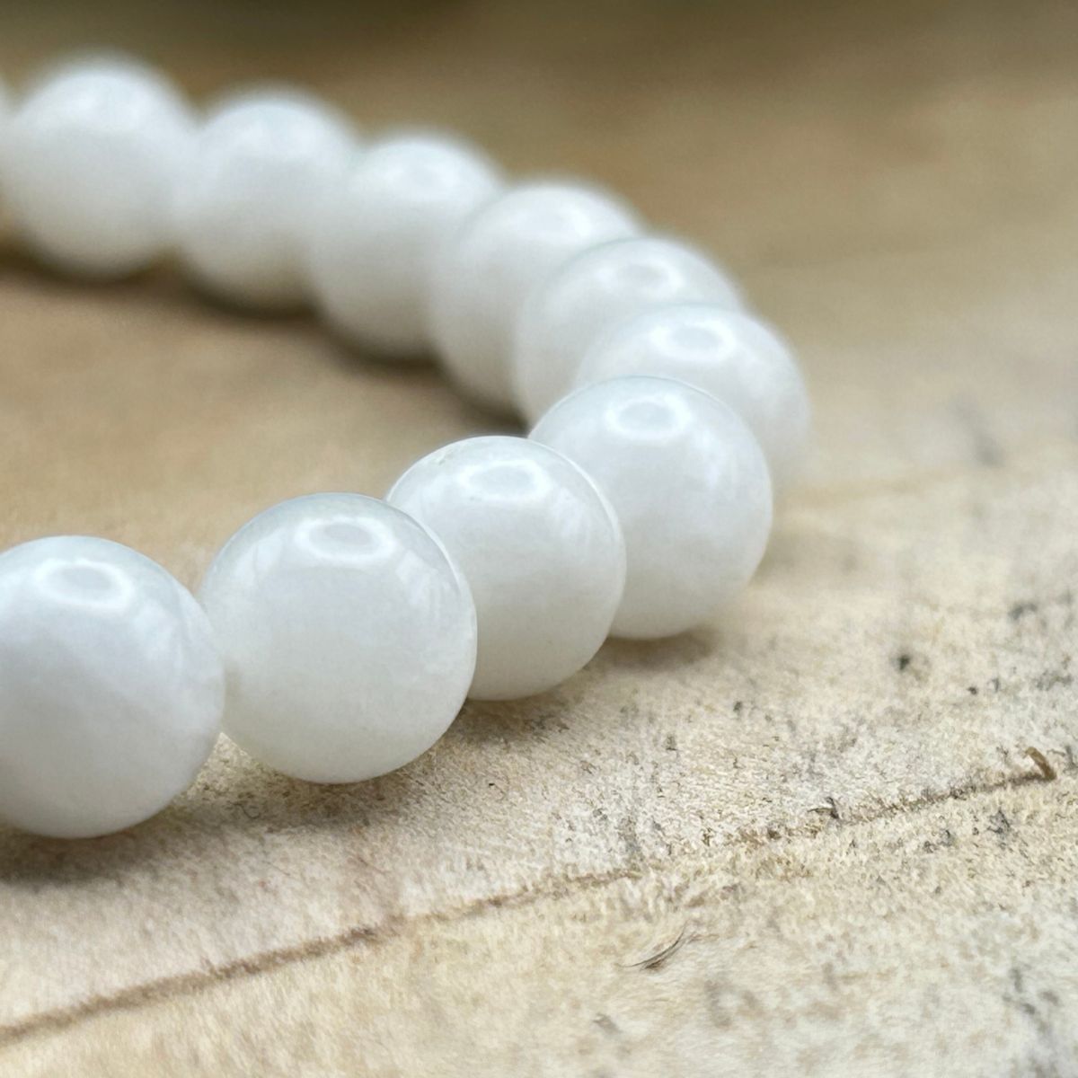 6mm Bracelet - White Moonstone