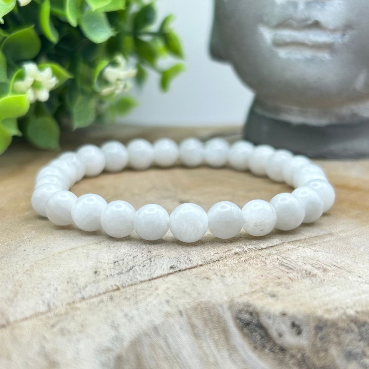 6mm Bracelet - White Moonstone