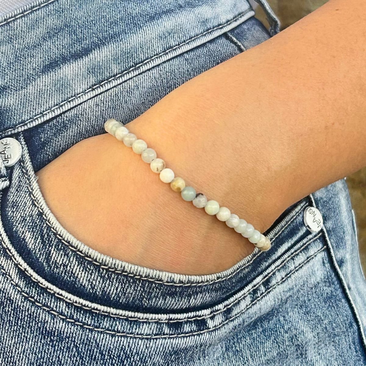 Bracelet 4mm - Amazonite Multicolore