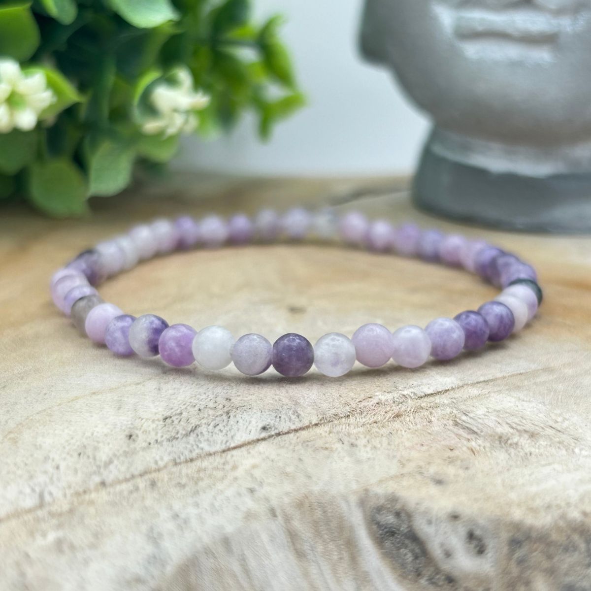 Bracelet 4mm - Lépidolite