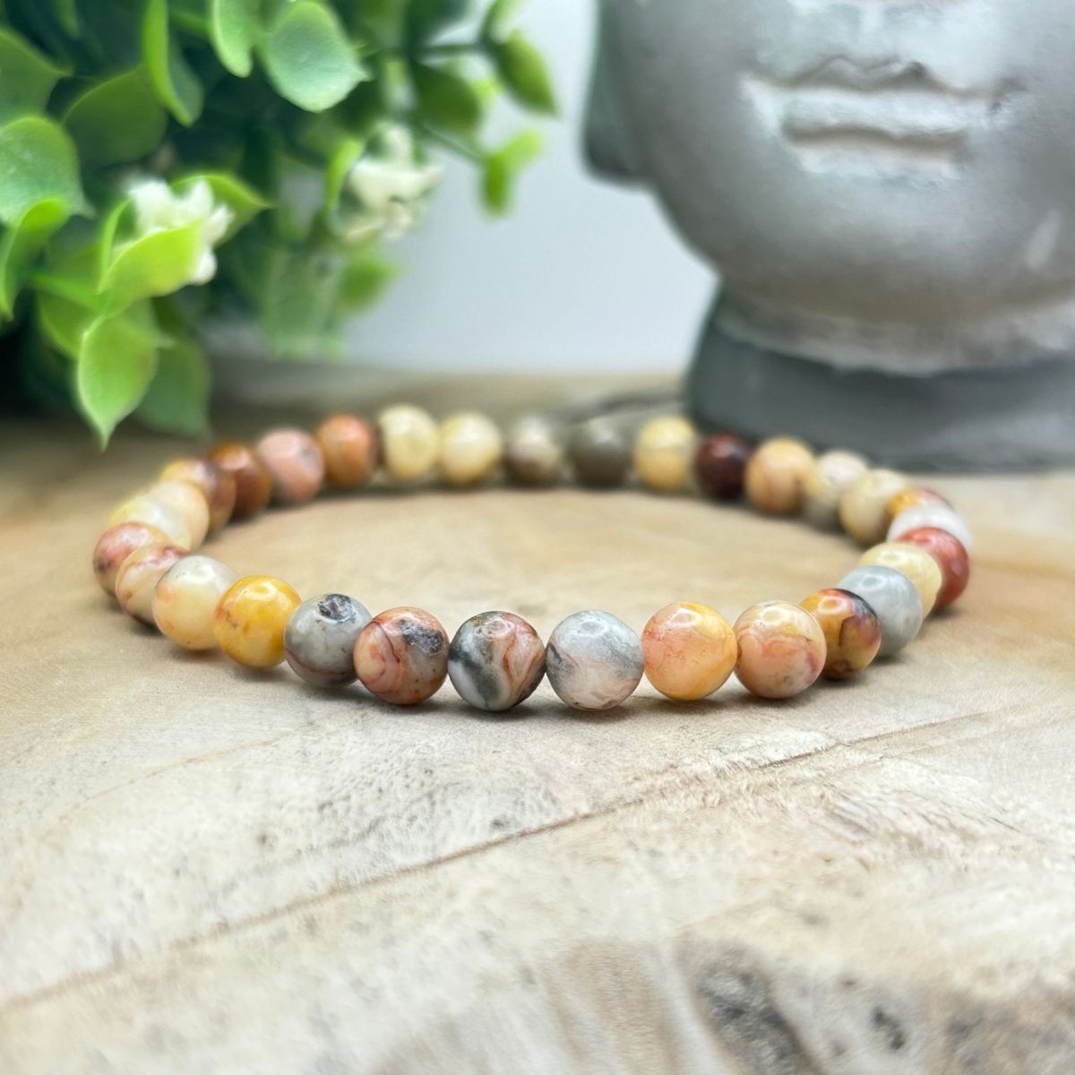 Bracelet 6mm - Agate Crazy Lace