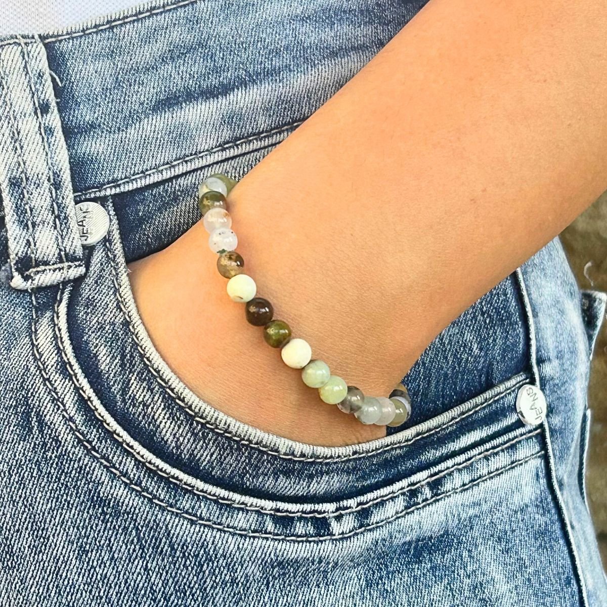 Bracelet 6mm - Chrysoprase