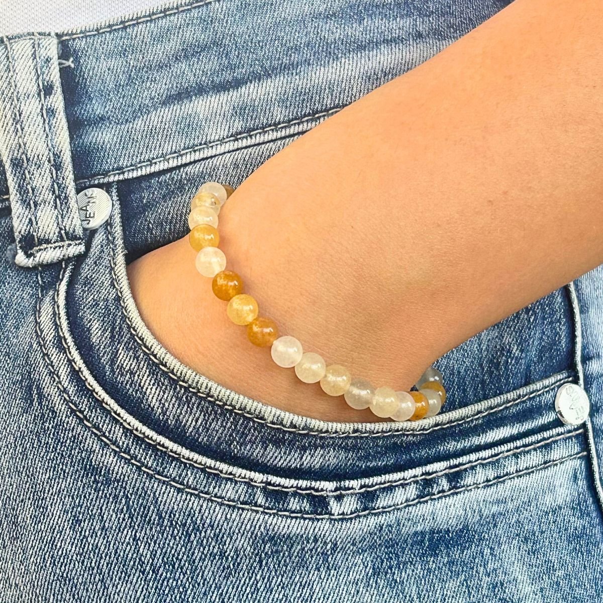 Bracelet 6mm - Jade Multicolore