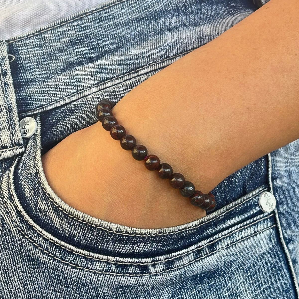 Bracelet 6mm - Jaspe Breschia