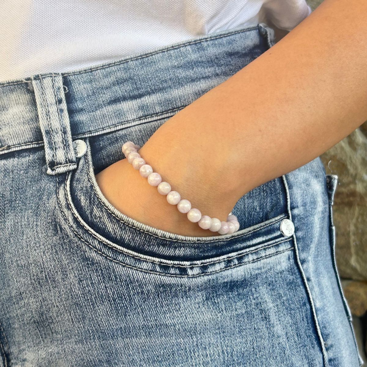 Bracelet 6mm - Kunzite