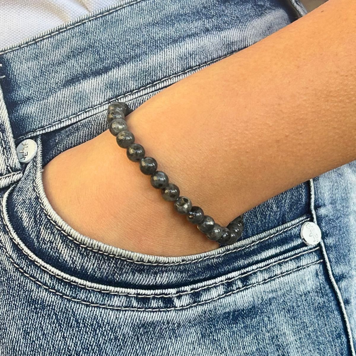 Bracelet 6mm - Larvikite