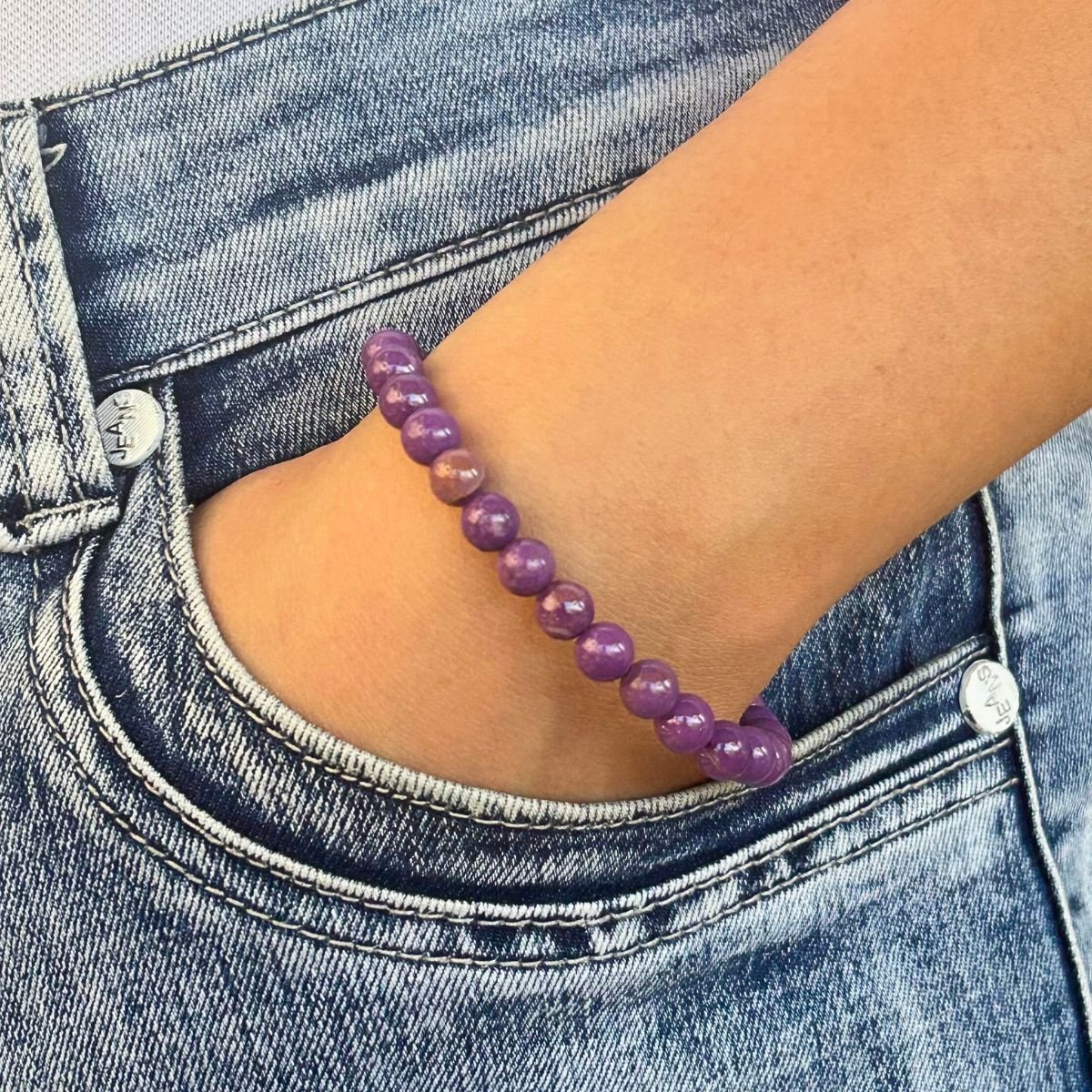 Bracelet 6mm - Phosphosidérite