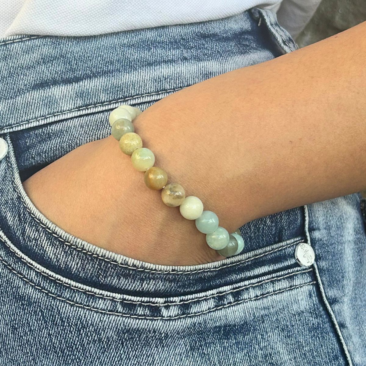 Bracelet 8mm - Amazonite multicolore
