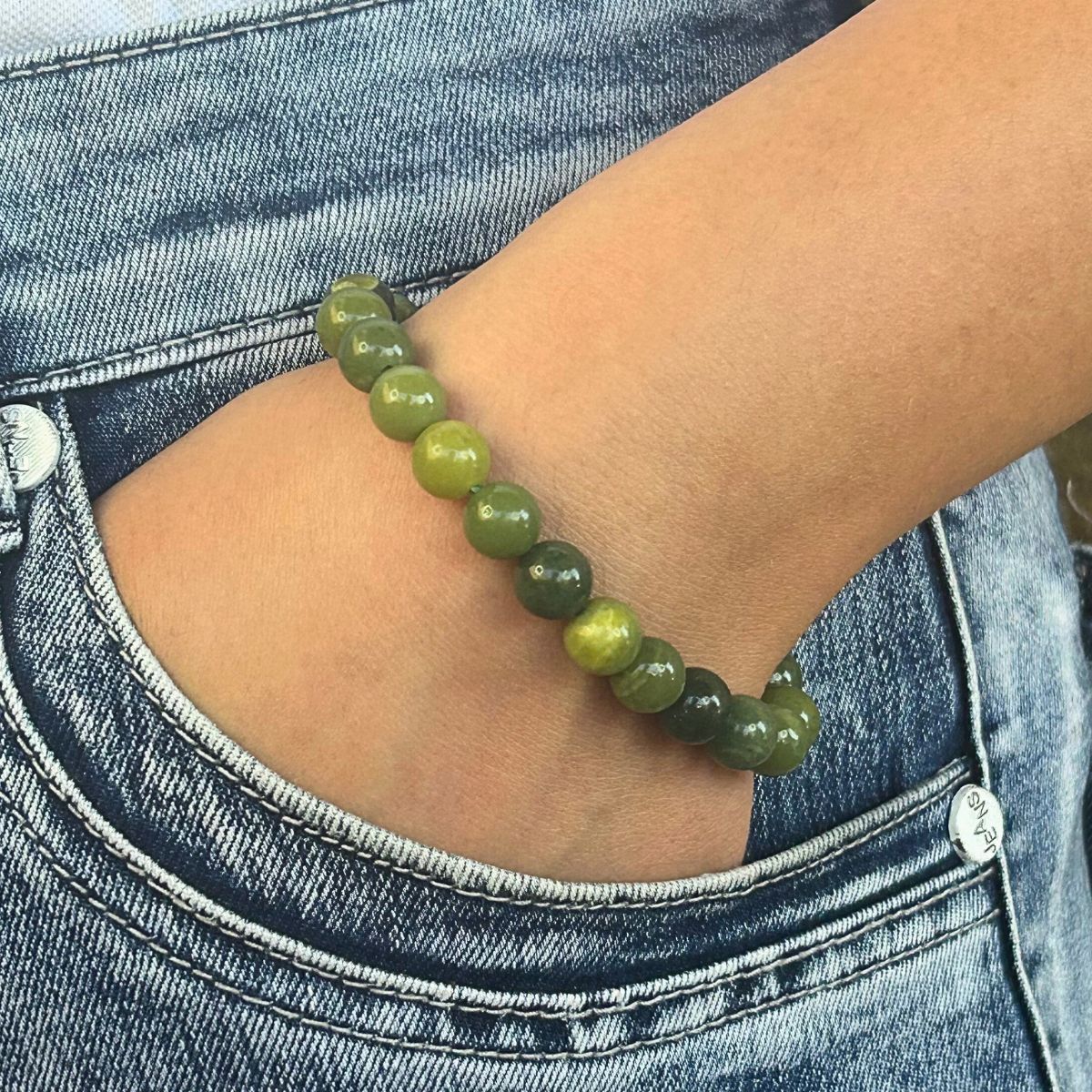Bracelet 8mm - Jade Néphrite