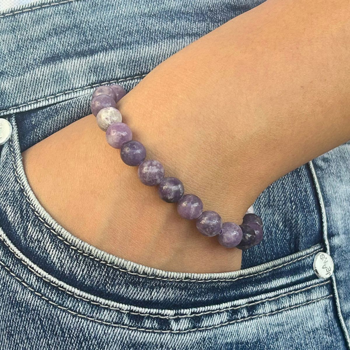 Bracelet 8mm - Lépidolite