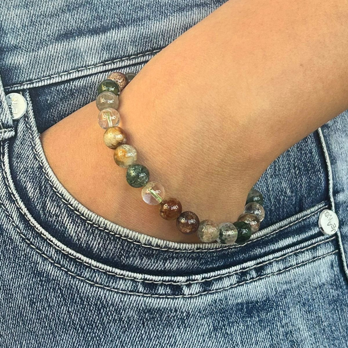 Bracelet 8mm - Lodolite Multicolore