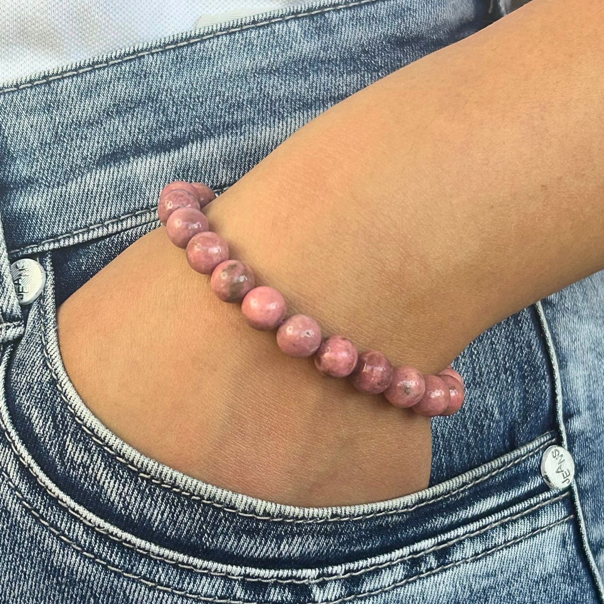 Bracelet 8mm - Rhodonite d'Australie