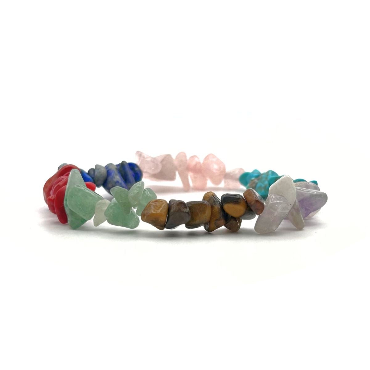 7 Braccialetto Chakra / Bracciale con chip Gemstone 7 Braccialetto Chakra / Bracciale con chip Gemstone