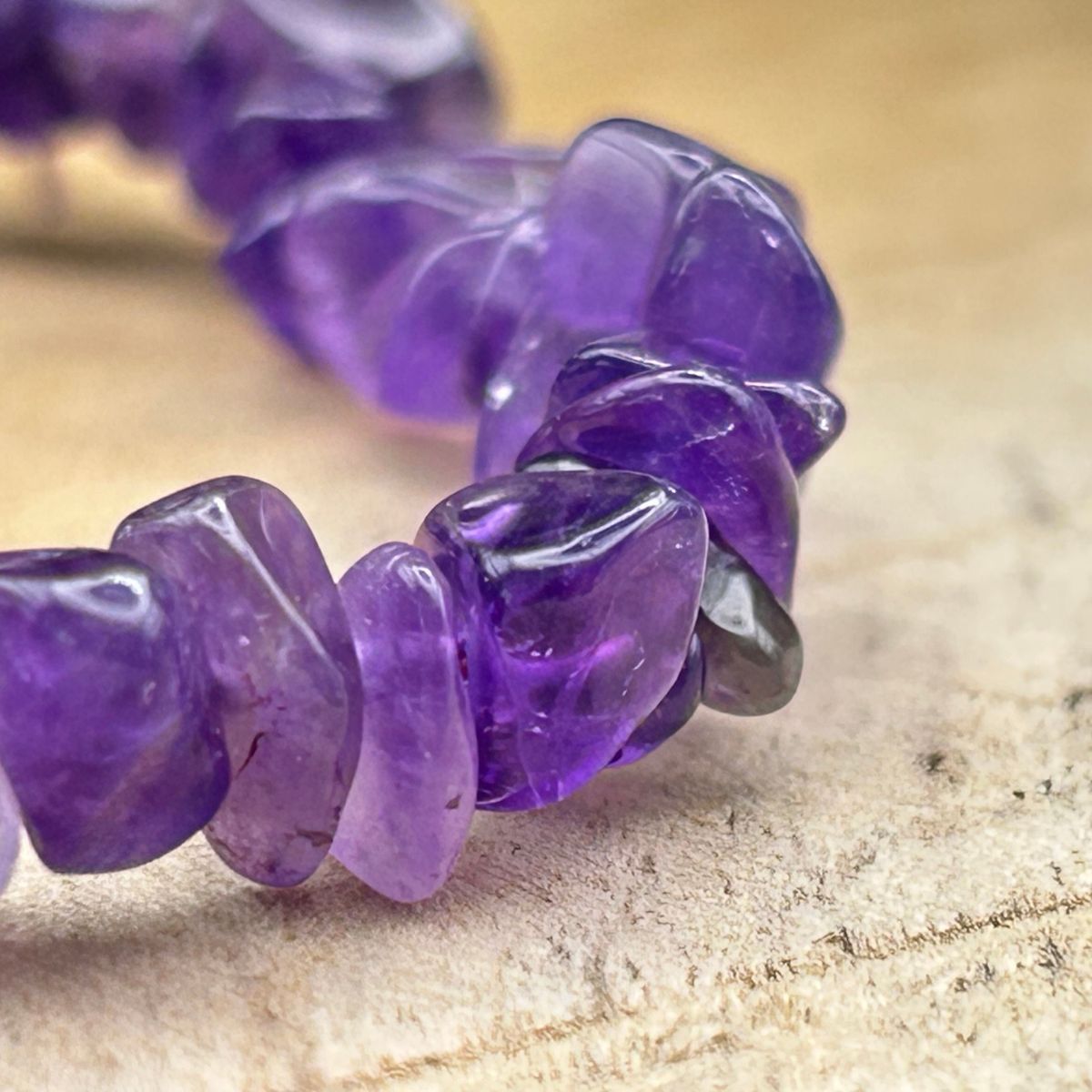 Bracelet chips - Améthyste