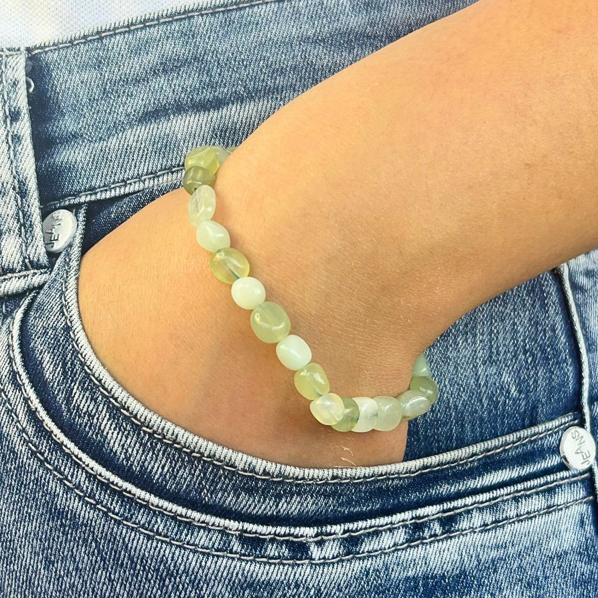 Bracelet Pierres Roulées - Jade de Chine