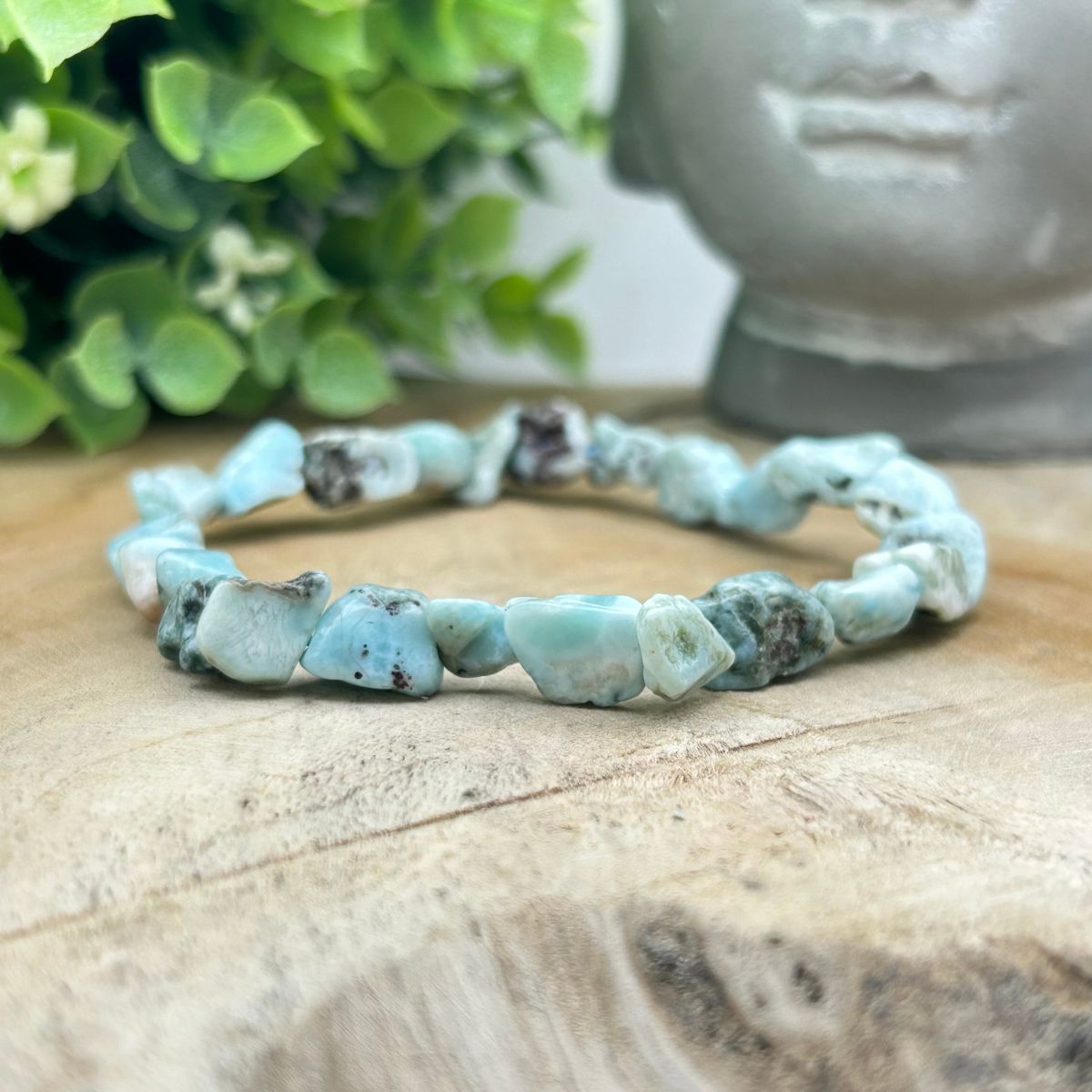 Bracelet Pierres Roulées - Larimar