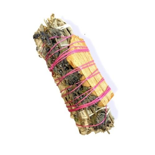 Sauge blanche californie & Palo Santo fagot, sur fond blanc
