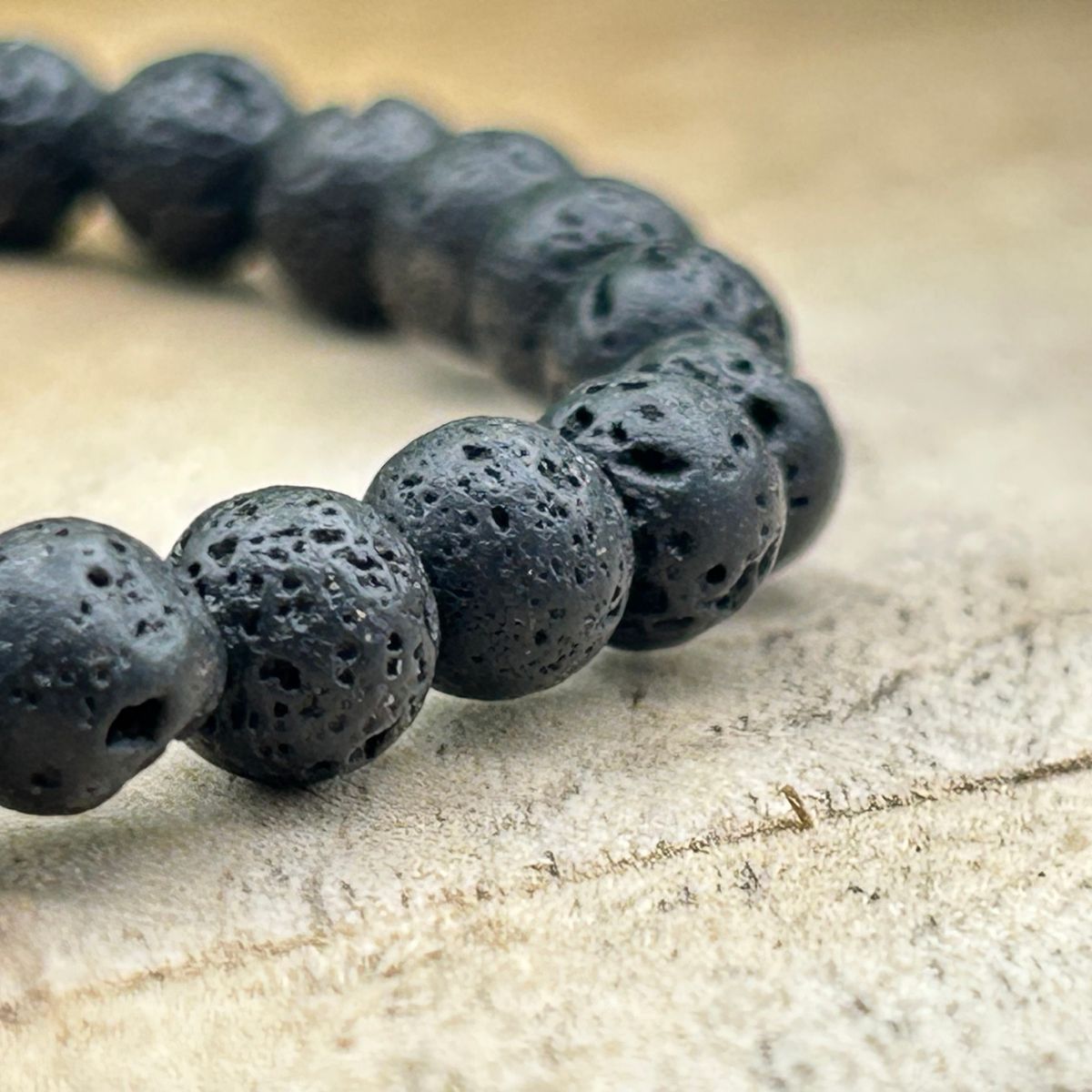 Bracelet 6mm - Pierre de Lave