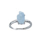 Bague Brute - Aigue Marine AA