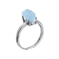 Bague Brute - Aigue Marine AA