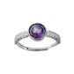 Bague Facettée - Amethyste AA
