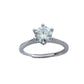 Bague Solitaire Facettée - Moissanite AA