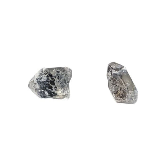 Boucles d'Oreilles Brute - Diamant Herkimer