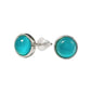 Boucles d'Oreilles Ronde - Amazonite AA