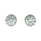 Boucles d'Oreilles Solitaire - Moissanite AA