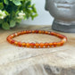 Bracelet 4mm - Cornaline