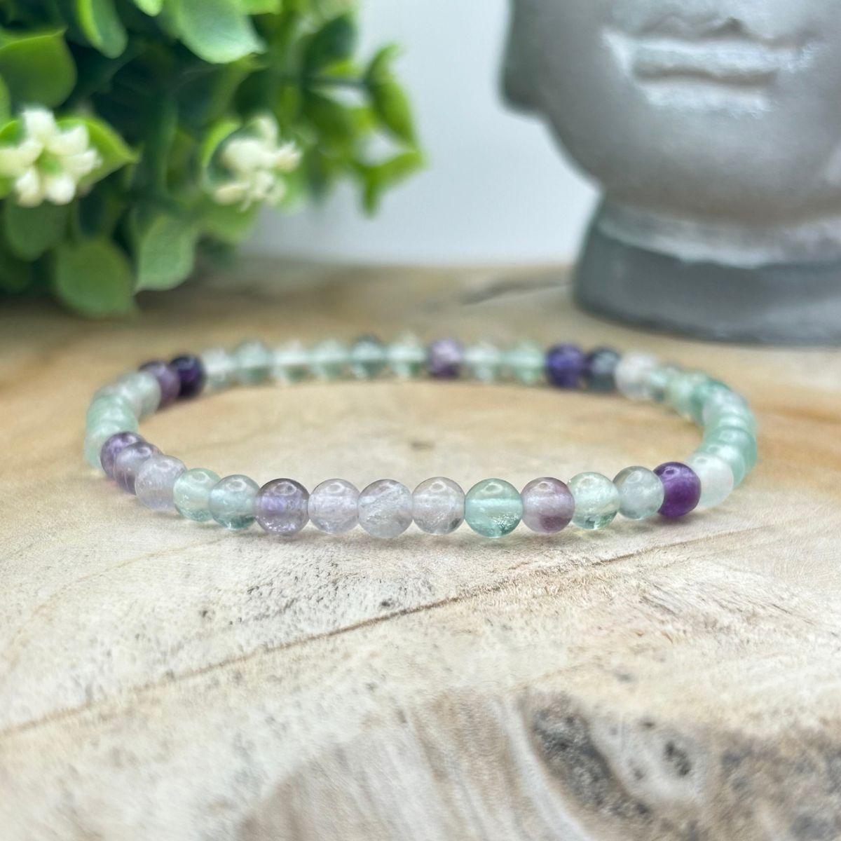 Bracelet 4mm - Fluorite Multicolore