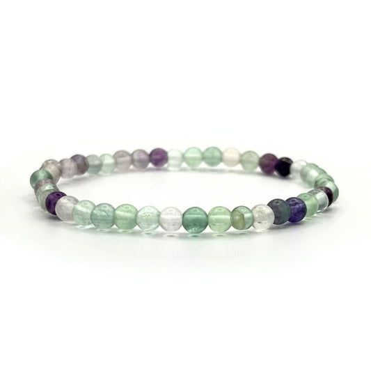 Bracelet 4mm - Fluorite Multicolore