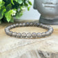 Bracelet 6mm - Agate Grise