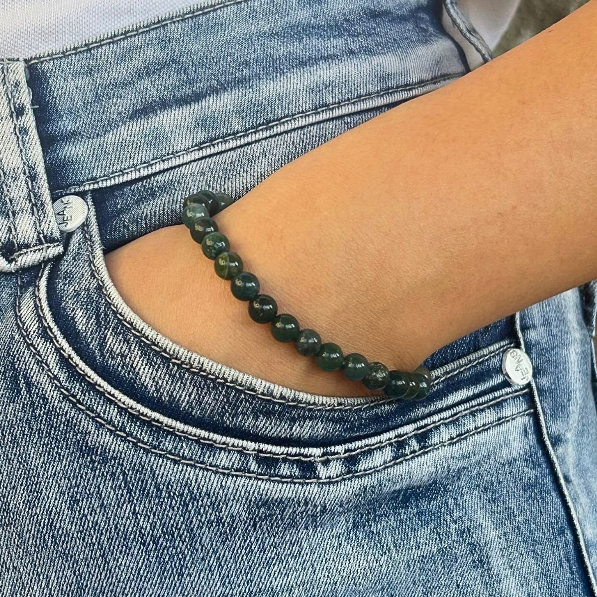 Bracelet 6mm - Agate Mousse