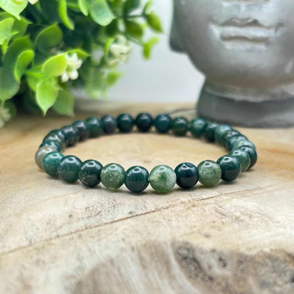 Bracelet 6mm - Agate Mousse