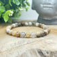 Bracelet 6mm - Agate Plume