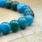 Bracelet 6mm - Apatite Bleue