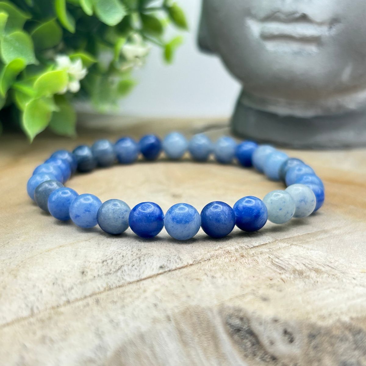 Bracelet 6mm - Aventurine Bleue