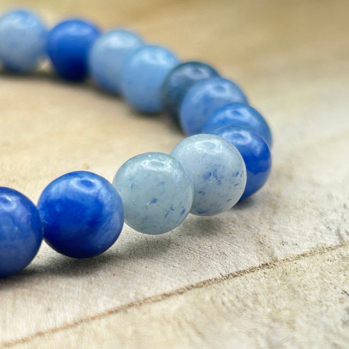 Bracelet 6mm - Aventurine Bleue