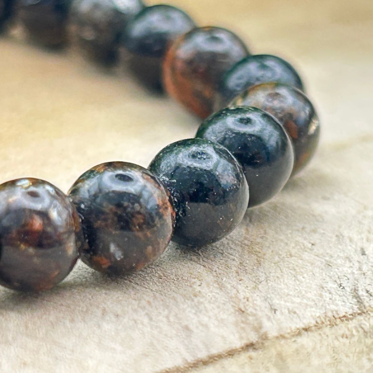 Bracelet 6mm - Biotite