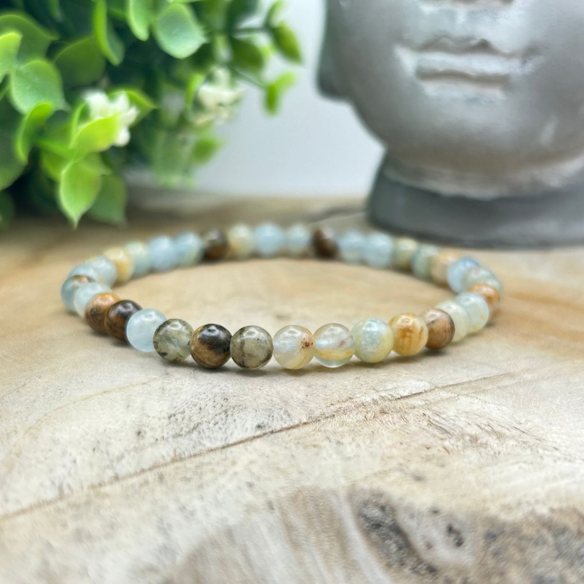 Bracelet 6mm - Calcite Bleue Mix AA