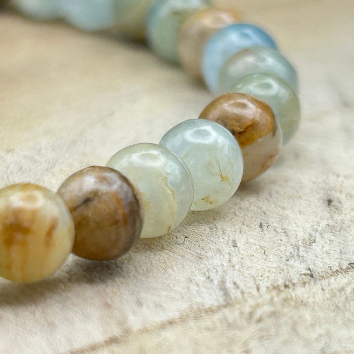 Bracelet 6mm - Calcite Bleue Mix AA