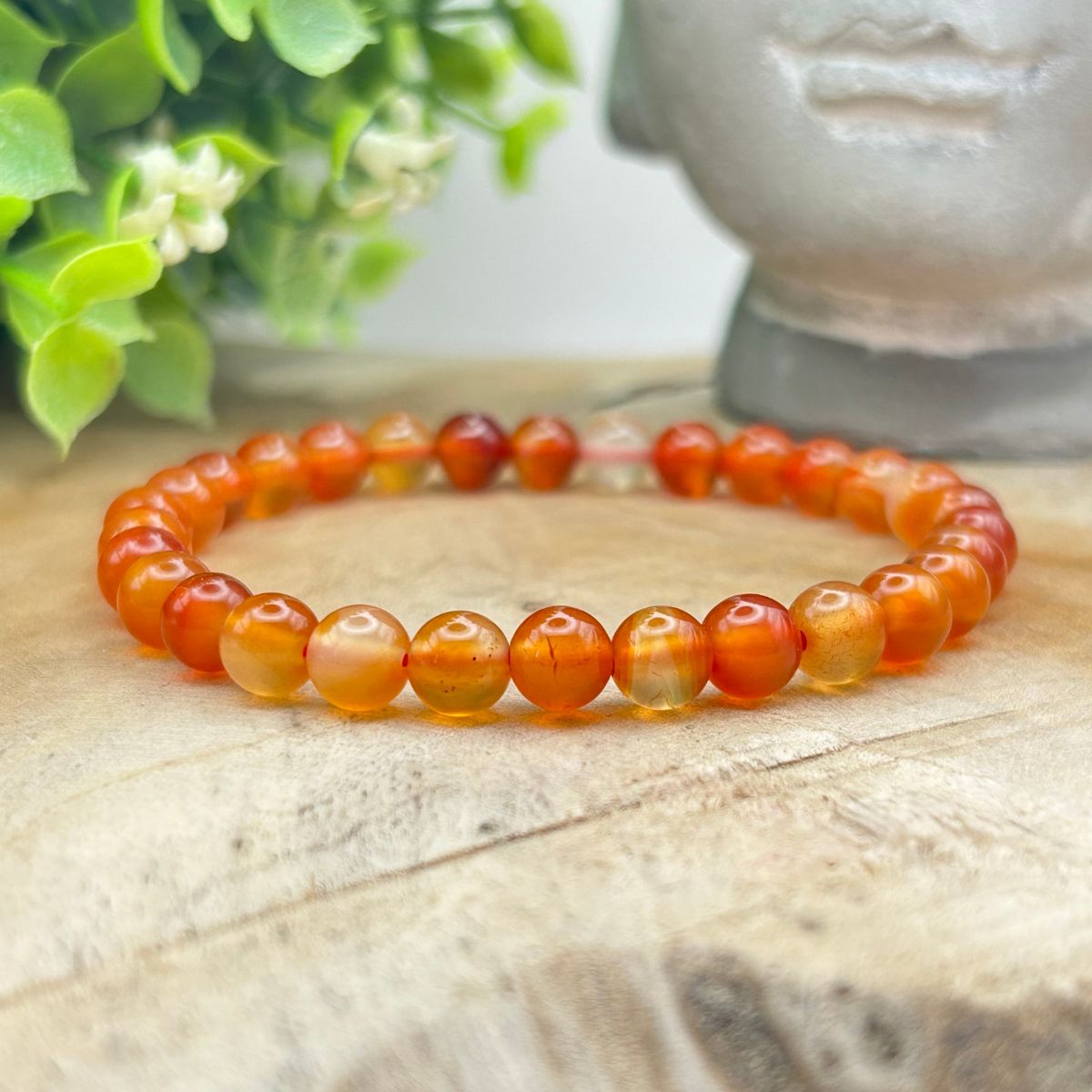 Bracelet 6mm - Cornaline