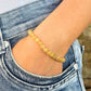 Bracelet 6mm - Cristal de Roche Rutile