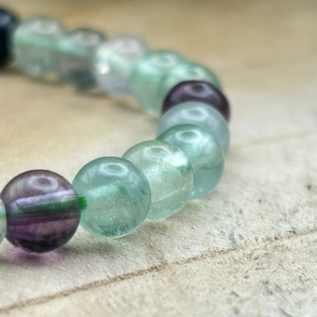 Bracelet 6mm - Fluorite Multicolore