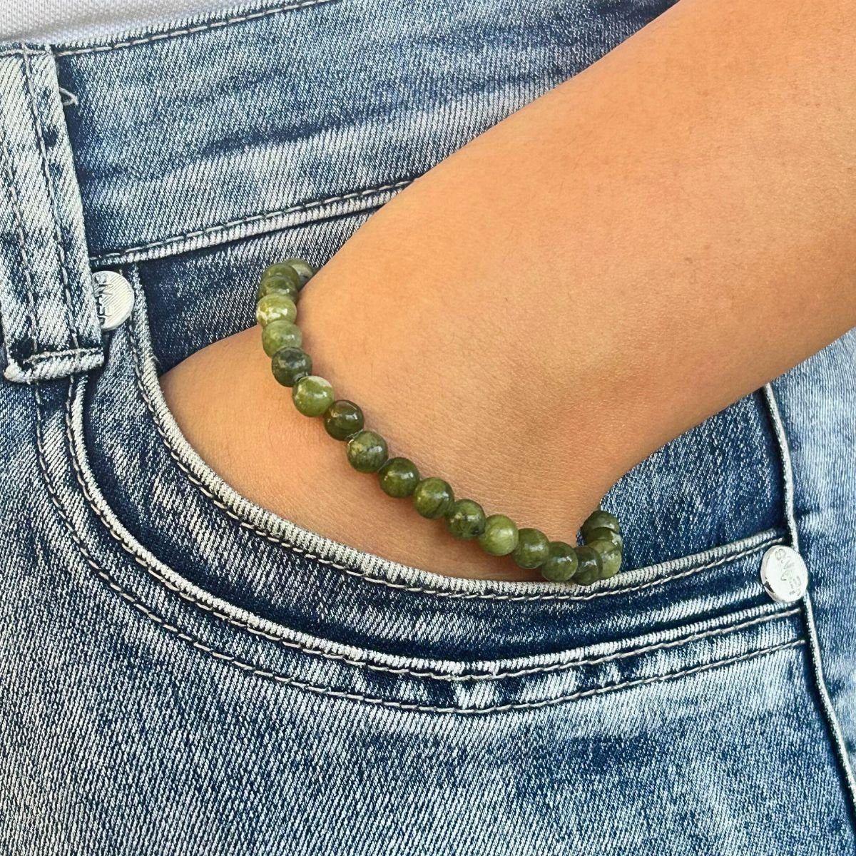 Bracelet 6mm - Jade Nephrite
