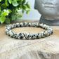 Bracelet 6mm - Jaspe Dalmatien