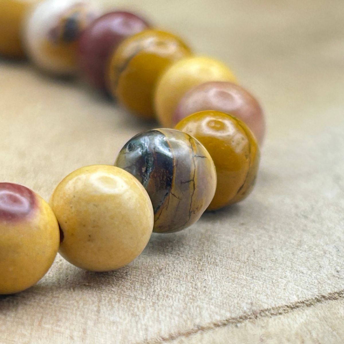 Bracelet 6mm - Jaspe Mokaite