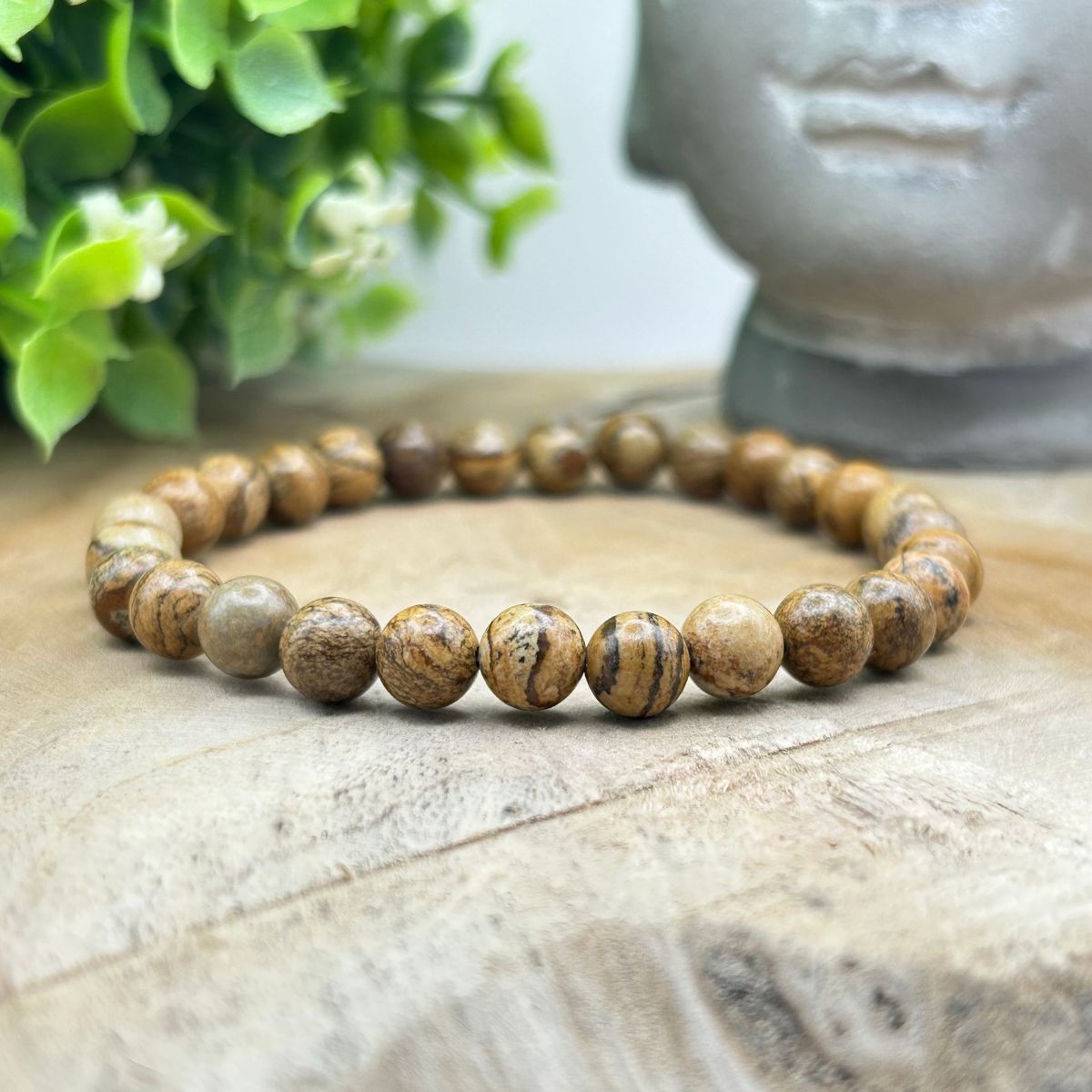 Bracelet 6mm - Jaspe Paysage