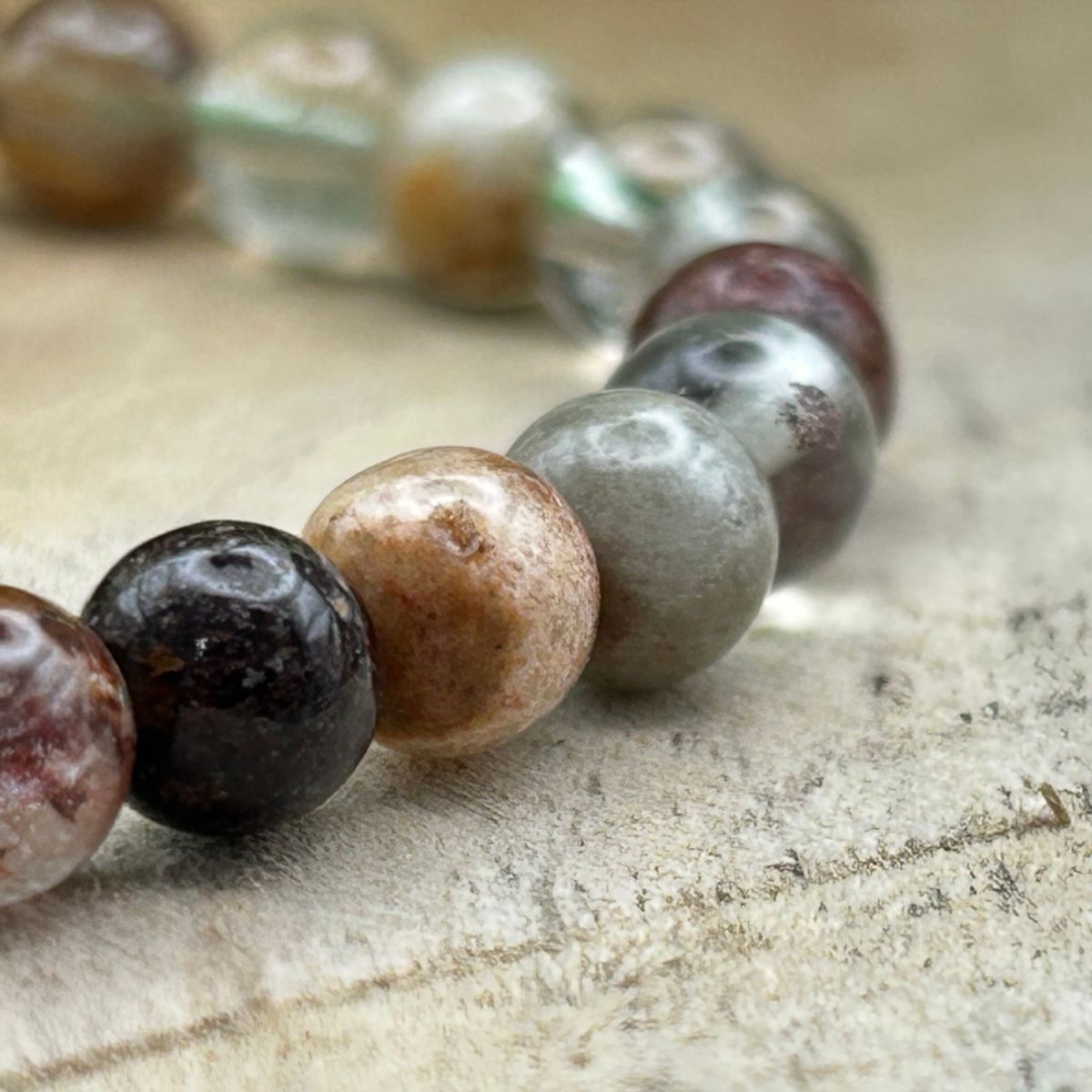 Bracelet 6mm - Lodolite Multicolore